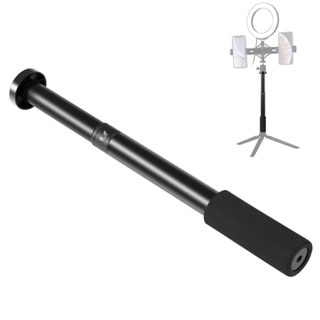 QKOO Handheld Adjustable Aluminum Alloy Tripod Mount Monopod Extension Central Shaft Rod