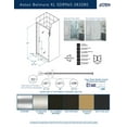 thumbnail image 2 of Aston Sdr965fruw-383280 Belmore Xl 80" High X 38" Wide Hinged Frameless Shower Door -, 2 of 7