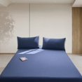 thumbnail image 4 of SIfdSeng Get it Fast Piece Thickened Solid Color Bed Cover Class A Full Solid Color Washed Baby and Grade Bedspread Cover Imitation Pure Bed Sheet Cover for Summer, 4 of 5