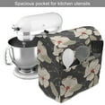 thumbnail image 2 of Floral Stand Mixer Cover, Poppy Flowers Vintage with Abstract Floral Arrangement Nature Blossom, Kitchen Appliance Organizer Bag Cover with Pockets, 5 Quarts, Tan Charcoal Grey Red, by Ambesonne, 2 of 4