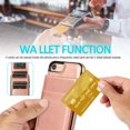 thumbnail image 4 of Feishell Fit for iPhone 7/8/SE 2020/SE 2022 Case with Credit Card Slots,Shockproof Premium PU Leather Magnetic Buckle Vertical & Horizontal Kickstand Back Flip Wallet Protective Phone Cover,Rosegold, 4 of 7