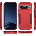 thumbnail image 4 of KOMI Red, 9Pro, Case for Google Pixel 9/ 9Pro/ 9ProXL, Heavy Duty Dual-Layer Protection, PC Shockproof Phone Case with Matte Design Anti -Fall, 4 of 5