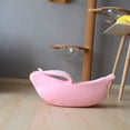 thumbnail image 4 of Lit pour Chat Créatif en Forme de Banane Lit Doux Maison pour Animaux, 4 of 4