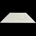 thumbnail image 3 of 20x20 Styrofoam Ceiling Tiles Glue-Up Decorative Panels for Easy DIY Install, Home & Basement Renovation. R38 Summit Vista, Plain White, Lot/48, 3 of 7