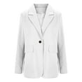 thumbnail image 5 of Pincandy Blazers for Women 2025 Trendy Business Casual Jackets Long Sleeve Open Front Cardigan Work Suit Fashion Blazer, 5 of 6