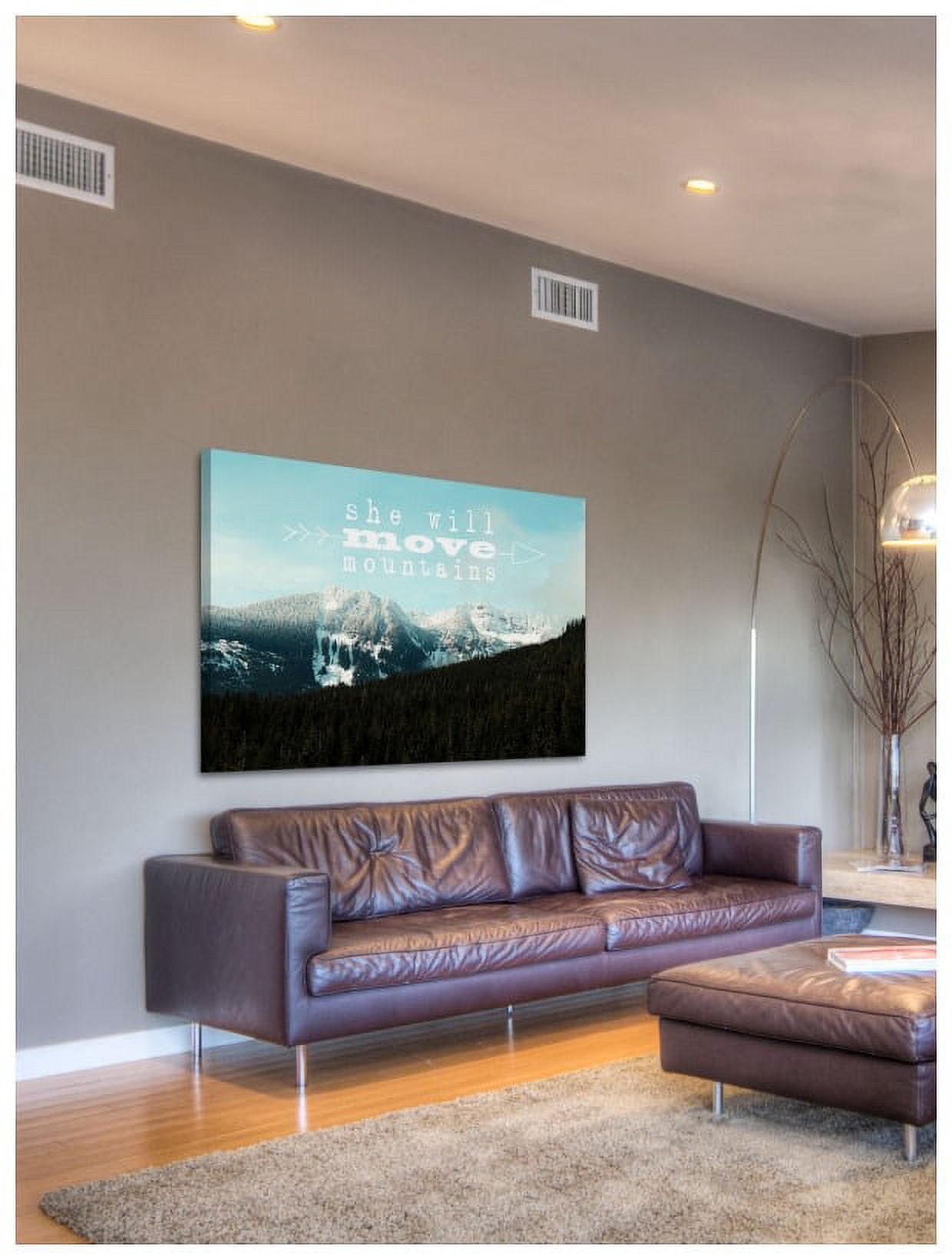 Marmont Hill "She Will Move Mountains" Sylvia Cook Painting Print on Canvas