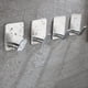 thumbnail image 5 of Gancho Adhesivo, Ganchos De Pared De Baño De Aluminio De 4 Piezas Sin Taladrar Toallero Impermeable, Ganchos Para Toallas De Té Ganchos Para Oficina De Cocina, Plateado, 5 of 5