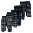 thumbnail image 6 of Men's Flannel Pajama Shorts - Super Soft Cotton Plaid Shorts with Pockets and Drawstrings - Sleep and Lounge Design 3, Small, 6 of 6