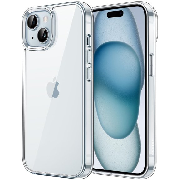 Funda JeTech para iPhone 15 de 6.1 pulgadas a prueba de golpes, transparente