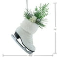 thumbnail image 3 of Holiday Time White Glitter Skate With Greenery Ornament, 3 of 4