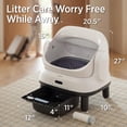 thumbnail image 6 of Lesure Automatic Cat Litter Box with APP Control, Open-Top Self-Cleaning Litter Box for Large Cats, Anti-Pinch Safety Sensor, Odor Control, 6 of 8