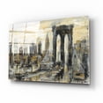 thumbnail image 2 of Epic Art 'Brooklyn Bridge Gray and Gold' by Silvia Vassileva, Acrylic Glass Wall Art, 16"x12", 2 of 8