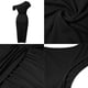 thumbnail image 3 of Vestido de fiesta formal largo de un hombro para mujer, sin mangas, con volantes, bodycon, cóctel, noche, boda, corte de sirena, vestido maxi, 3 of 7