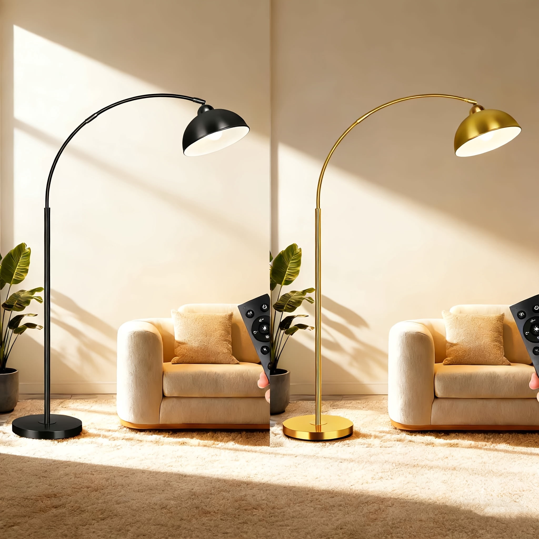 71 Inch Industrial Floor Lamp, Foot Operated Switch & Remote Control, Medieval Modern Standing Lamp, Black Tall Floor Light for Living Room Bedroom Office, Home Decor for Halloween Christmas Festival