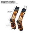 thumbnail image 2 of Pofeuu Starry Night Guitar Dog Print Stockings, Adult Running Hiking Socks for Youth and Adult, 2 of 6