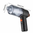 thumbnail image 3 of Danhjin Wireless Vacuum Cleaners Wireless Vacuum Cleaner Handheld 4500Pa Suction Power Built In 1800Mah Dual Battery Multifunctional 4-In-1 Car-Use Portable Vacuum Cleaner, 3 of 9
