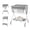 Gray, variant on KUB Foldable Diaper Changing Table for Baby with Wheels, 3-Level Adjustable Height, Grey
