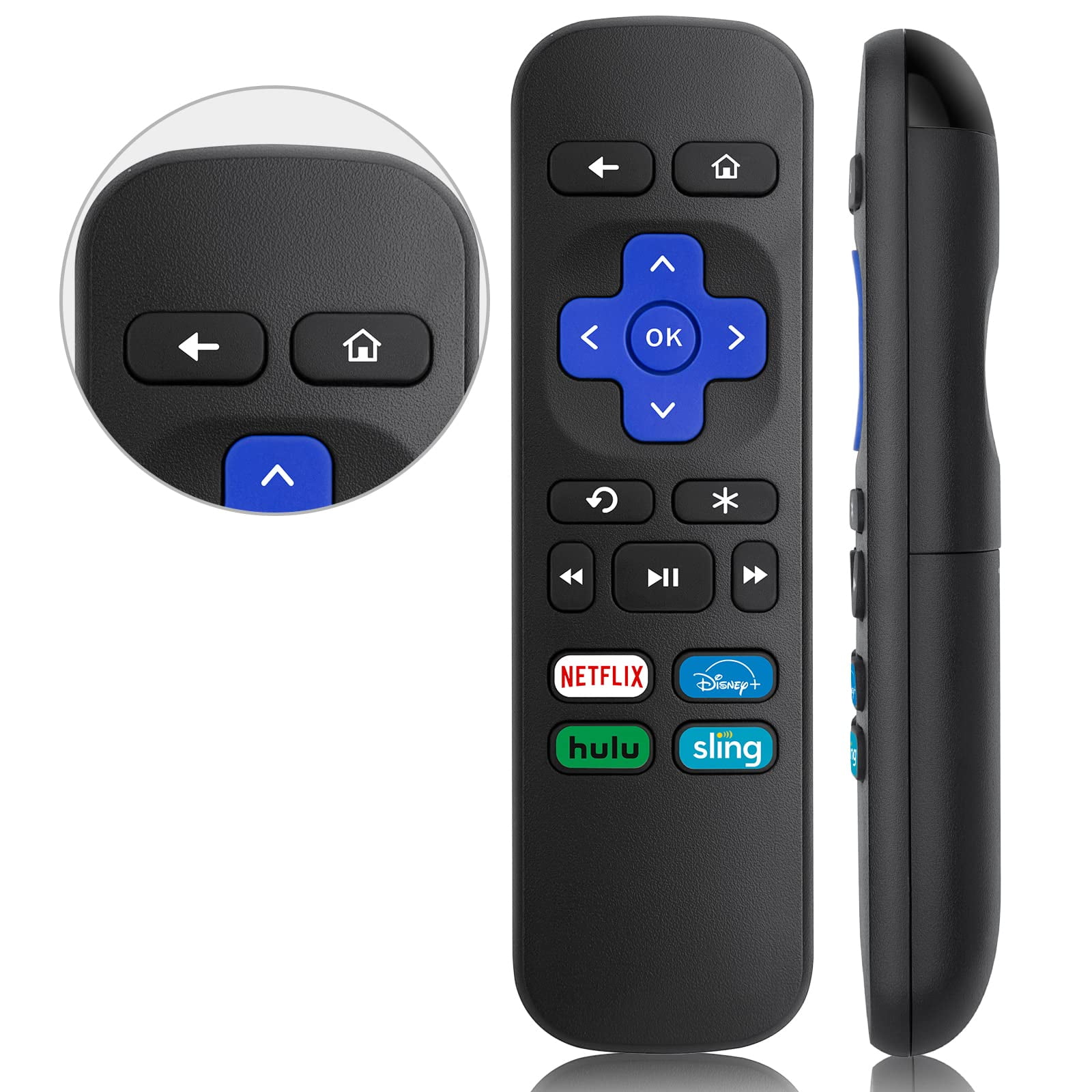 Remote Control Replacement for Roku 1. Roku 2(XD.HD.XS). Roku 3. Roku 4