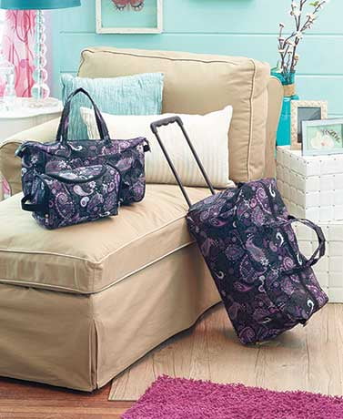 walmart purple luggage