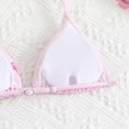 thumbnail image 4 of UAYOTSE Girl's 3 Piece Cute Triangle Bikini Swimsuit with Beach Cover Up,Sizes 13-14 Years, 4 of 9