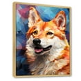 thumbnail image 2 of Designart "Pop Art Spirit Of Shiba Inu I" Animals Dog Floater Framed Wall Art Living Room, 2 of 5