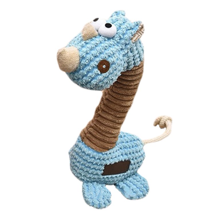 Petbobi Dog Toys Interactive Plush Giggle Ball Squeak Crazy Bouncer Toy for  Pets, Blue 