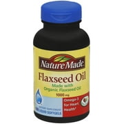 Nature Made Flaxseed Oil 1000 mg Softgels 100 ea (Pack of 4)