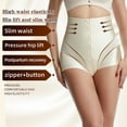 thumbnail image 2 of Ashirexll High Waisted Compression Bodysuit Shapewear for Women Elastic Underwear Briefs White L, 2 of 8