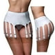 thumbnail image 2 of Womens Garter Belts for Thigh Highs Sexy Suspender Belt Garter Lingerie Sexy Garters with 10 Straps Slip for Stockings XL Red, 2 of 5