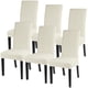 thumbnail image 1 of Juego de 6 Fundas elásticas color crema para sillas de comedor, 1 of 8
