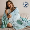 thumbnail image 5 of Flannel Fleece Throw Blanket Seahorse Summer Ocean Shell Lightweight Soft Plush Blankets,Seaweed Coral Cozy Warm Throw Blanket for Couch Sofa Bed Car Office All Season Use 40x50in, 5 of 9