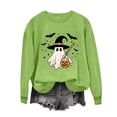 thumbnail image 4 of Fall Sweatshirt for Women Pumpkin Pullover Halloween Pumpkin Graphic Long Sleeve Shirt Tops, 4 of 6