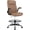 Brown, variant on Misolant Drafting Chair, Tall Office Chair for Standing Desk, Standing Chair with Adjustable Height and Flip-up Armrest, Leather Drafting Chair, High Office Chair for Counter Height Desk