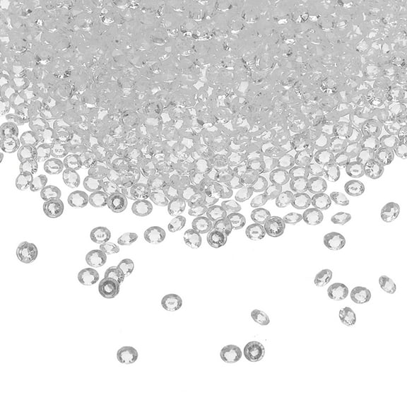 Uxcell Wedding Table Scatter Confetti Crystals Acrylic Diamonds Vase Fillers Gems for Table Centerpiece Decoration White