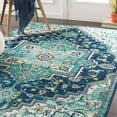 thumbnail image 4 of Mark&Day Area Rugs, 7x9 Metz Traditional Teal Area Rug, Blue Grey Carpet for Living Room, Bedroom or Kitchen (6'7" x 9'6"), 4 of 10