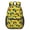 Monster Cartoon Truck Yellow Pattern, variant on Monster Cartoon Truck White Pattern 17" Waterproof Oxford School Backpacks for Teens, S-Shape Padded Straps, for School, Travel, Hiking, Camping