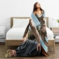 thumbnail image 4 of Sam Heughan Blanket Soft Warm Fleece Blanket for Sofa Office Car Camping Yoga Travel Throw Blankets 50"X40", 4 of 6