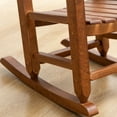 thumbnail image 7 of BplusZ Child's Paint Wood Rocking Chair Porch Rocker Indoor, Brown, 7 of 7