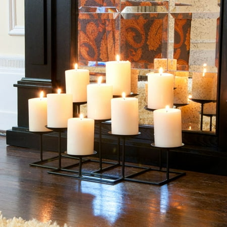 Southern Enterprises Galiana 9-Candle Candelabra, Black
