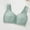 Light green, variant on Bras for Women, Front Snap Closure Padded Bra for Older Senior Women, No Underwire Comfortable Bra Orange 3XL