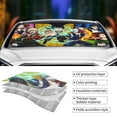thumbnail image 2 of My Hero Academia Car Windshield Sun Shade, Front Window Sun Shades, Visor Shield Cover For Car Suv Truck, Visor Protector Blocks Uv Rays, Keep Your Vehicle Cool, Medium, 55*29.9 Inch, 2 of 8