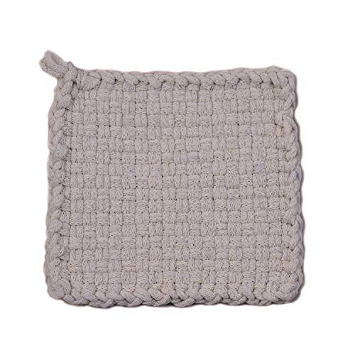 Weaving Crafts for Kids and Adults-Winter White Harrisville Designs Friendly Loom Potholder Cotton Loops 10 Inch Pro Size Loops Make 2 Potholders