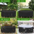 thumbnail image 4 of Cubierta Redonda para Mesa De Jardín Lona Jardín Al Aire Libre Sala De Estar Impermeable Anti-UV Oxford Funda Robusta para Mesa Y Silla De Jardín ?230X100CM, 4 of 5