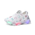 thumbnail image 3 of LEEy-world Toddler Shoes Children&nbsp;Kid Girls Sport Luminous Baby Run Led Shoes Baby Shoes Girls First Walking Shoes,White, 3 of 4