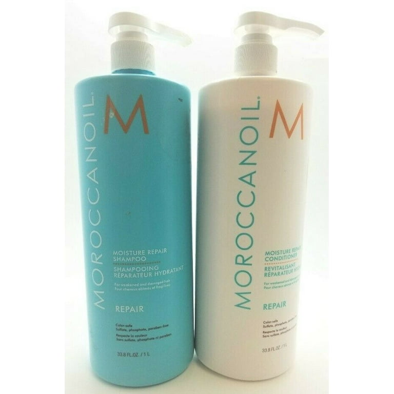kalorie udmelding Ekstraordinær 134 Value) MoroccanOil Moisture Repair Shampoo and Conditioner Combo Set,  33.8 Fl Oz - Walmart.com