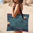 thumbnail image 4 of Marble Texture Picnic Blanket Waterproof Outdoor Beach Blanket Hand-held Pad Suitable for Travel, Camping, Beach, Family Gatherings, 4 of 7