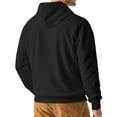thumbnail image 5 of Men's Waffle Hoodies Solid Color Casual Long Sleeve Hooded Sweatshirts Lightwieght Fall Jackets with Drawstring, 5 of 7