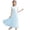 Light Blue, variant on Girls Sleeveless Flower Girl Dress, Solid Color A-Line Ruffle Shoulder Dress for Junior Bridesmaid, First Communion and Birthday Party Occasions Pink 110