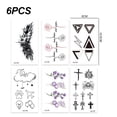 thumbnail image 2 of Tatuajes temporales para mujeres, adolescentes y niñas (36 hojas), tatuaje temporal para fiesta en la piscina en la playa de verano, 2 of 6