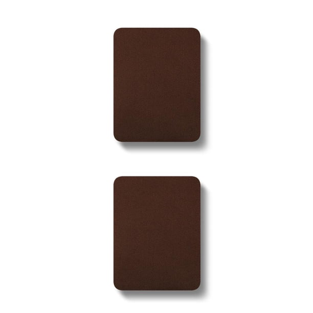 Matsuzay Parches para planchar sin planchar, adornos para el codo de la rodilla, accesorios de costura autoadhesivos, suministros para el hogar Café oscuro 2piezas